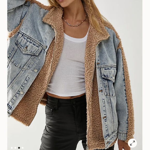 BLANK NYC Jackets & Blazers - NWOT BLANK NYC SHERPA JEAN JACKET